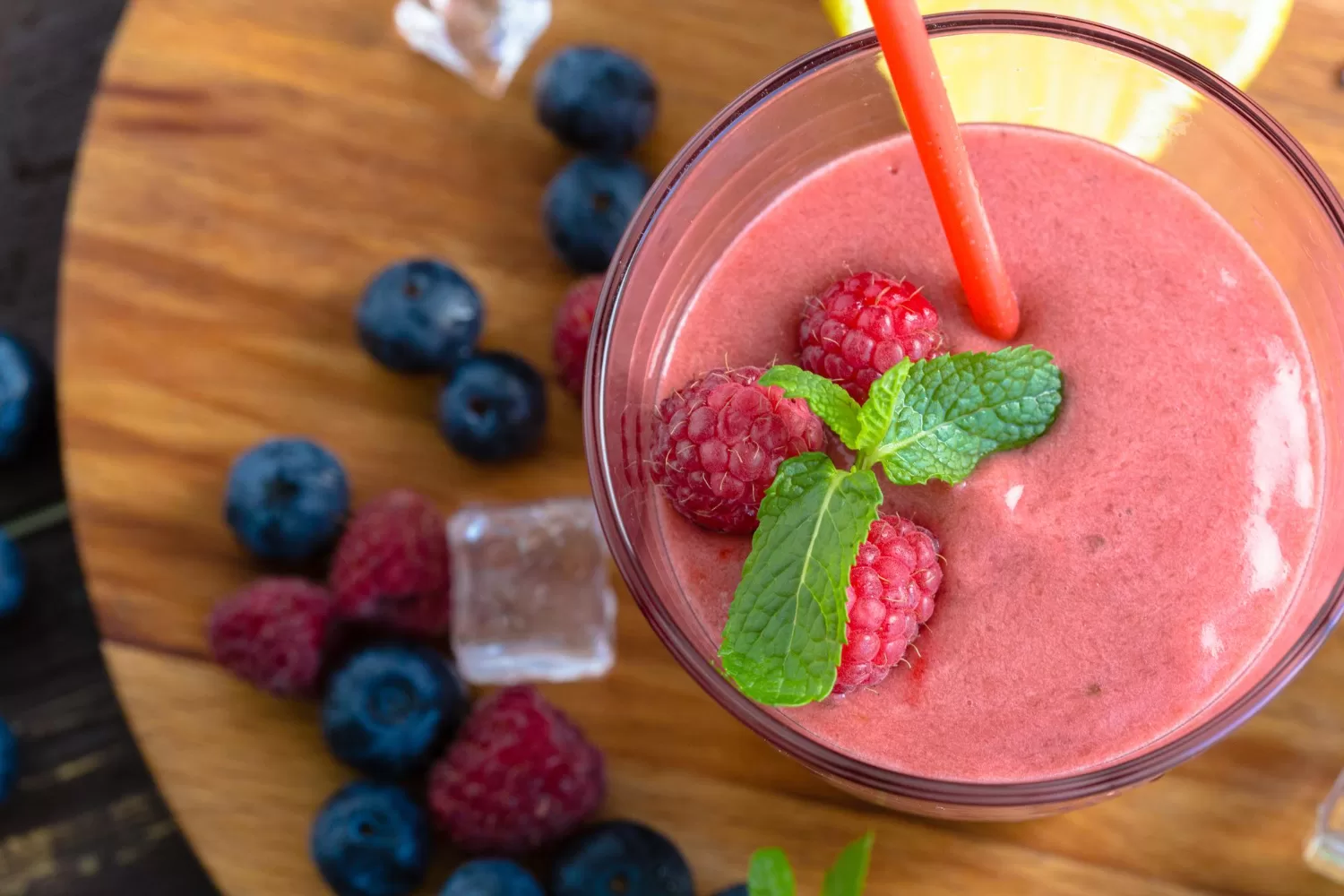 smoothie frutas vermelhas